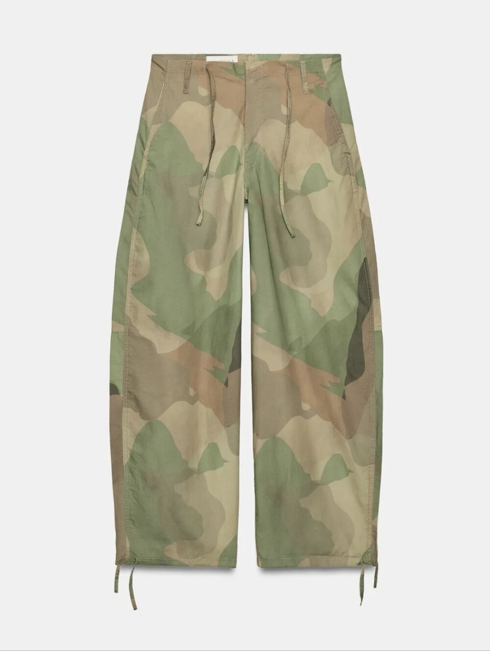 ZARA PRINTED WIDE-LEG DRAWSTRING PANTS - Picture 5 of 8
